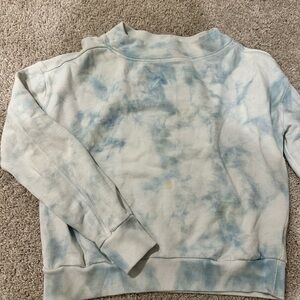 Pilcro by Anthropologie Light Blue Tye Dye Sweatshirt